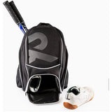 Sportrugzak - voor twee squash- en badmintonrackets of een tennisracket. Rugzak voor racket - schoenen - laptop - bidon