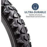 2 stuks 14 inch fietsbanden 14 x 2.125 schede 57-254 Plus 2 stuks 14 inch binnenband 14 x 1,75/2,125 AV32 mm ventiel compatibel mountainbike 14 x 2.125 band en binnenband