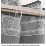 bedrukt ondoorzichtig gordijn wit turquoise (1 stuks) 245 x 140 cm (HxB), 100 procent CO, blauw, 140x245cm