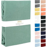 Hoeslaken 160 x 200 cm, van katoen, single-jersey stof, 140 g/m², hoeslaken met 30 cm matrashoogte, ultrazacht en ademend