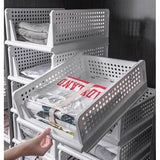 Opbergdoos, wit, kast, organizer, kledingkast, organizer, opbergmand, opbergsysteem, stapelboxen, kist, kunststof kast, keukenkast, organizer, vouwdozen