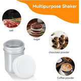 Cacaostrooier, poedersuiker-shaker, roestvrij stalen strooier, poedersuiker strooier met vershouddeksel, cacaostrooier, chocolade strooier voor chocolade, poedersuiker, zout, cacao, meel, koffie