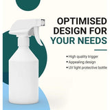 Set van 3 spuitflessen van gerecycled plastic voor meer duurzaamheid, premium pompspuitfles als plantenbevochtiger met fijne nevel, spuitfles, lege spuitfles, 3 x 250 ml