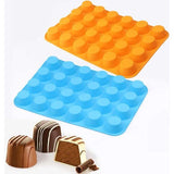 Siliconen Muffin Mold Cupcake Pan 24 Cups Food Grade Ei Muffin Bakken Siliconen Mallen Non-stick & BPA Gratis Pack van 3