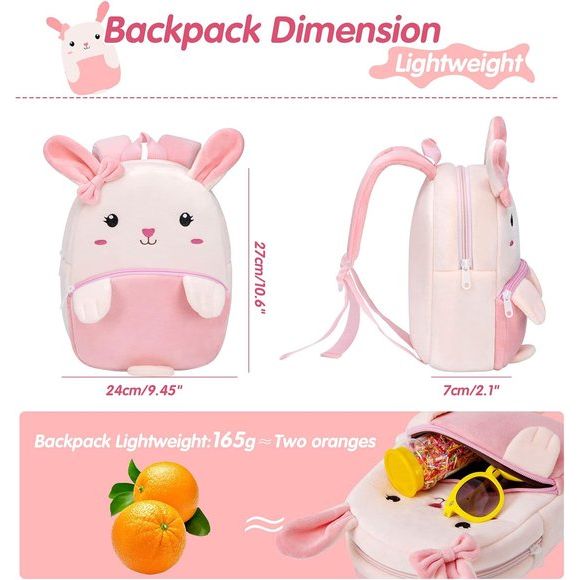 Kinderrugzak kleuterschool voor meisjes jongens kleuterschool rugzak pluche schooltas schattige schattige dieren mini cartoon rugzak 2-5 jaar kindertas kleuterschool wieg kita