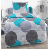 Dekbedovertrek, 3 maten: 135 x 200 cm + 80 x 80 cm,grijs