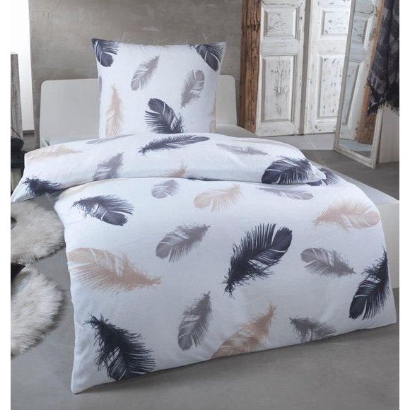 dekbedovertrek, fleece dat aanvoelt als kasjmier, keuze uit 135 x 200 cm, 155 x 220 cm, 200 x 200 cm, met kussensloop van 80 x 80 cm., 135 x 200 cm