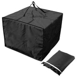 Opbergtas tuinkussens, vierkante opbergtas voor loungekussens, tuinkussens, opbergtas van 210D Oxford, waterdicht, uv-bestendig, 81 x 81 x 61 cm (zwart)