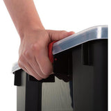 Boxen All-Weather Box, set van 2, AT-L, voor uitdagende opslagomstandigheden, kunststof, zwart, 50 l, 59 x 39 x 29 cm