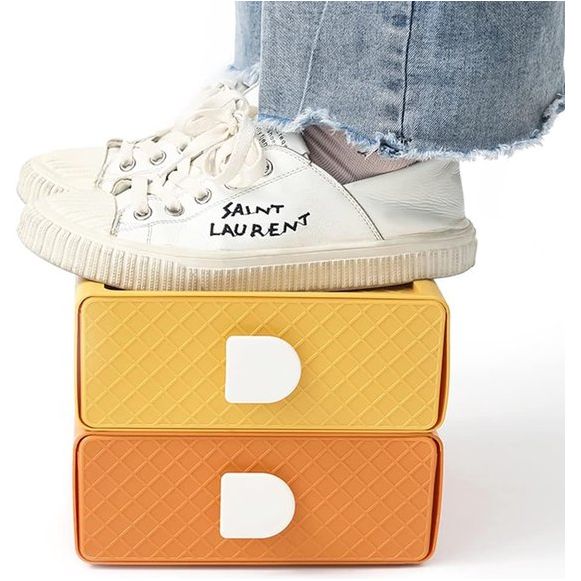 4 stapelbare ladeboxen, opbergdoos met laden, cosmetica-organizer, ladebox, make-up-organizer, bureau-opbergbox voor bureaus, make-uptafels, kantoren, badkamers.