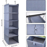 Ophangrek, opslag met 5 vakken en een lade, hangrek, kledingkast, hangrek met laden, hangrek