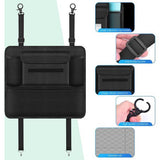 Auto-organizer tussen voorstoelen, auto-netvak voor auto, huisdier, kinderbarrière, auto, achterbank, organizer voor snacks, portefeuilles, dranken, telefoon