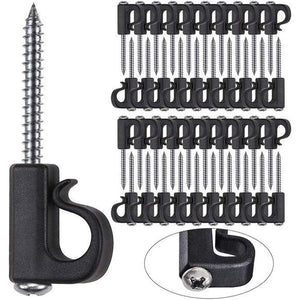 Ctyjia 20 stuks schroefhaken, L-vormige haakschroeven, L-vormige haken, rechthoekige schroeven van koolstofstaal, voor het ophangen van voorwerpen, M3,8 x 50 mm Ctyjia 20 stuks schroefhaken, L-vormige haakschroeven, L-vormige haken, rechthoekige schroeven van koolstofstaal, voor het ophangen van voorwerpen, M3,8 x 50 mm