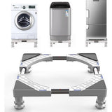 Wasmachinestandaard voor wasmachine-droger koelkasten, trillingsdempende verstelbare wasmachinebasis, belasting 300 kg (44-65 cm, 9-11 cm)