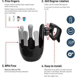 Drankhouder voor kinderwagen en buggy, bekerhouder, flessenhouder, babyflessenhouder, flessenhouder met 360° scharnier, anti-slip bevestiging en klittenbandsluiting