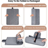 Campingdeken, waterdicht, outdoor deken, slaapdeken, reisdeken, zanddicht, warm, picknickdeken, fleece mat voor camping, outdoor, picknicks, reizen, stranden, honden en thuisgebruik