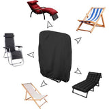 Beschermhoes voor klapstoelen, 2 stuks, afdekking voor tuinstoelen, winddicht, anti-uv, stofdicht, voor tuinmeubelen, klapstoel, tuinmeubelen beschermhoes