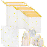 15 stuks Ruimtebesparende reistassen Waterdichte kledingorganizer Draagbare tas met trekkoord Transparante scrubzak Rits Witte bloementas Gebruikt voor kleding Cosmetica