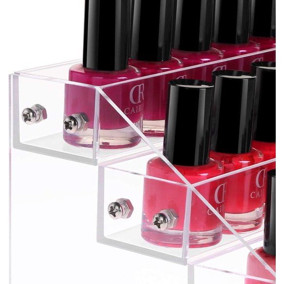 Nagellak organizer nagellak standaard nagellak display nagellak plank acryl nagellak opslag (3 lagen)