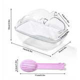 Hamster Badkamer Transparant Hamster Toilet Bad Kleine Dieren Afneembare Ronde Container Accessoires voor Chinchilla Gerbil Fret Cavia Muizen met Schep