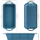 Broodbakvorm, siliconen broodvorm met roestvrijstalen frame, antiaanbakvorm voor taarten en brood, broodbakvormen, broodvorm, koning cakevorm