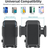 GVTECH Autotelefoonhouder voor mobiele telefoon, dashboard-voorruit-telefoonhouder, universele autohouder, 360° draaibaar, uittrekbare arm, one-knop-ontspanningsstandaard voor iPhone 11 12 Pro Max XS Xr X