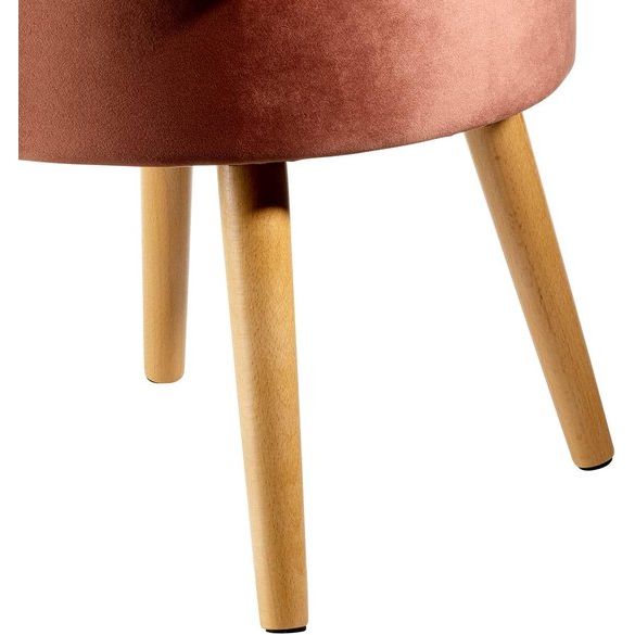 gestoffeerde stoel, Scandinavische stoel, comfortabele stoel met hoge rugleuning, zachte schuimbekleding, voor woonkamer en leeshoek, houten poten, 44 x 58 cm, 4 kg, taupe