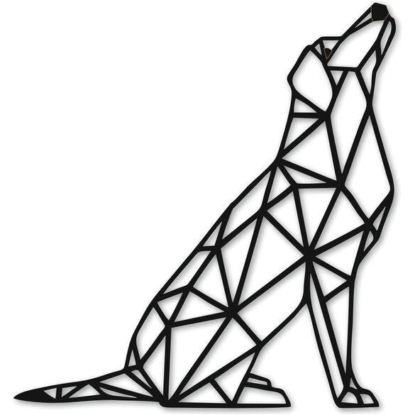 Decoratieve plaat hond 32 x 34 cm geometrische wanddecoratie hond uitgesneden hangend ornament hondendecoratie Decoratieve plaat hond 32 x 34 cm geometrische wanddecoratie hond uitgesneden hangend ornament hondendecoratie
