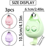 3 stuks oogknipperende kattenhaken, kattenhaken, dierenhaken, zelfklevende sleutelhaken, garderobehaken voor kinderen, mantel, sjaal, muts, handdoek, sleutel (roze, paars, groen)