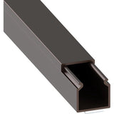 kabelgoot (zelfklevend) 15x15 mm van pvc, kleur: brons, lengte 4 m (4 x 1 m lengte)