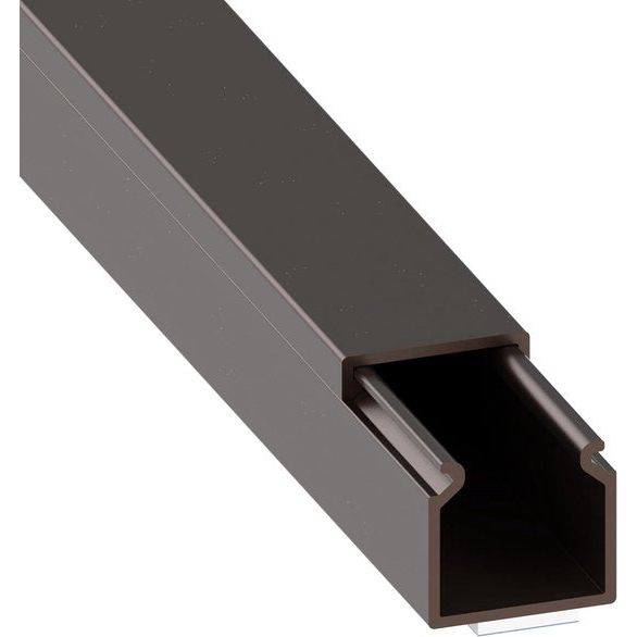 kabelgoot (zelfklevend) 15x15 mm van pvc, kleur: brons, lengte 4 m (4 x 1 m lengte)