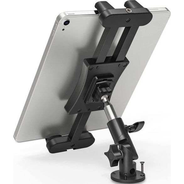 Tablethouder voor het dashboard, keukenwandhouder voor iPad/iPad Mini, Samsung Galaxy, smartphones en tablets, 4,7-13,5 inch, verstelbare tabletstandaard voor keuken, slaapkamer, badkamer, auto