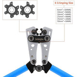 Accukabelschoen-krimpgereedschap van 6-50 mm² (AWG 8-1/0) met kabelsnijder (HX50B krimpset