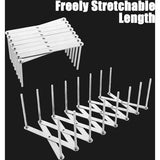 Set van 4 verstelbare potdekselhouders, roestvrijstalen dekselhouder, bordenhouder, multifunctionele spareribhouder, bordenstandaard voor keukengrill, 9 cm - 84 cm, in lengte verstelbaar