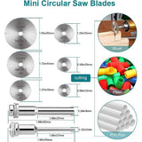 messen van snelstaal voor multifunctionele gereedschappen voor roterend gereedschap; 8 kleine cirkelzaagbladen van staal voor het zagen van hout, kunststof en metaal