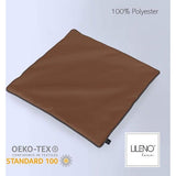 Kussen 60x60 cm [set van 2] - waterafstotende kussenhoes bruin (zonder vulkussen) - waterdichte kussenhoes voor binnen en buiten