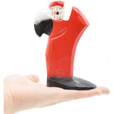 Grappige brillenhouder, hout, handgesneden brillenstandaard, dierenvorm, zonnebrilhouder en brillenhouder, voor kinderen, bureau, thuiskantoor, decoratie (papegaai)