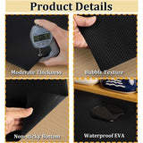 Lademat 60x600cm mat voor lades koelkast matten voor lades planken kast koelkast (zwart, 60cmx6m)