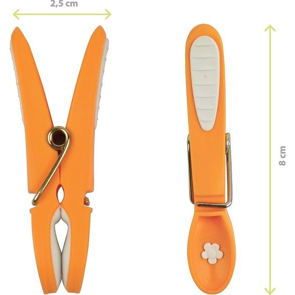 60 antislipwasknijpers - gesorteerd groen, blauw, oranje, roze