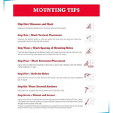 Rustieke zwevende plank in U-vorm in vintage design - set van 3 - inclusief schroeven en pluggen - houten planken van landhuis voor slaapkamer, woonkamer en meer - rustiek design - wit