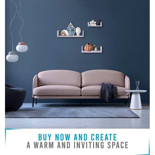 Rustieke zwevende plank in U-vorm in vintage design - set van 3 - inclusief schroeven en pluggen - houten planken van landhuis voor slaapkamer, woonkamer en meer - rustiek design - wit