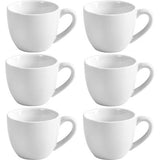 Porseleinen espressokopje, 90 ml demitasse voor espresso, thee, wit