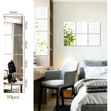 Ver dit item Spiegeltegelglas: spiegel om te plakken met gepolijste rand, voor een HD-afbeelding, afmeting 15 x 15 cm, dikte 1,2 mm, 10 stuks per verpakking.