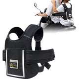 kindermotorveiligheidsgordel, motorfiets kindergordel, veiligheidsgordel voor kindermotoren, verstelbaar kindermotorharnas met reflecterende strips