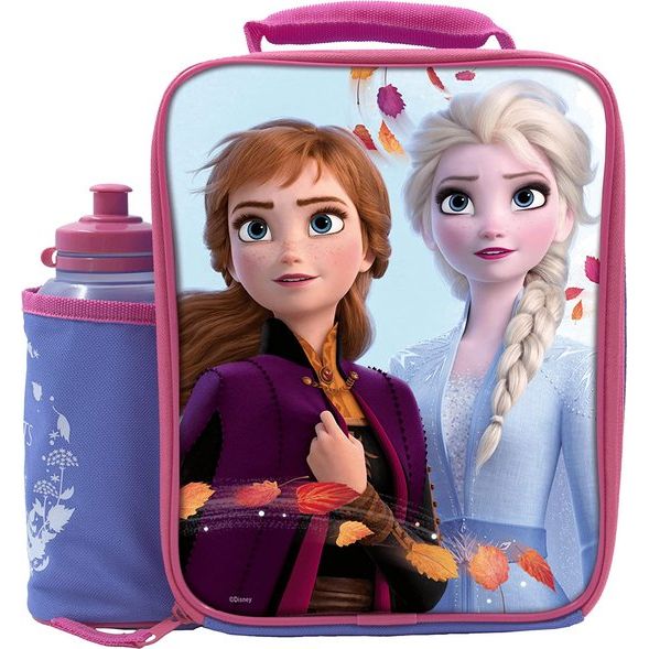 FROZEN 2 - Lunchbox set met waterfles, voedselcontainer voor kinderen, koeltas, lunchbox