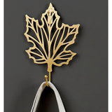 Kleerhaken, 3 stuks, decoratieve haken, plakhaken, bladeren, gietijzer, decoratie, wandhaken, gordijn TieBacks, wandhaken voor het ophangen van sleutels, handdoeken, mantel, tuinhaken, haken