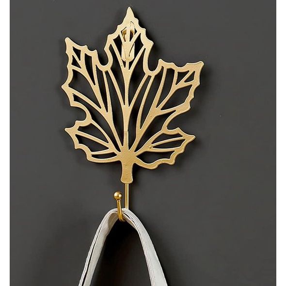 Kleerhaken, 3 stuks, decoratieve haken, plakhaken, bladeren, gietijzer, decoratie, wandhaken, gordijn TieBacks, wandhaken voor het ophangen van sleutels, handdoeken, mantel, tuinhaken, haken