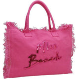 Badtas met ritssluiting - strandtas - 29 of 17 liter volume - picknick tas - shopper van canvas