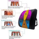 Premium geheugenschuim rugkussen lendenkussen voor bureaustoel en autostoel - 3D mesh lendenwervelkolom steunkussen, rugsteun voor auto, kantoor en thuis (zwart)