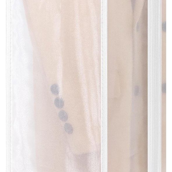 Pak van 3 72" kledinghoezen lang 182 x 60 x 17 cm, transparante organza reistas kledingzakken met ritssluiting, ademende kledinghoes voor heren voor lange jurken, jassen, jassen, pakken